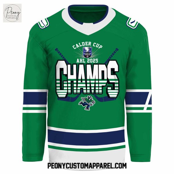 Abbotsford Canucks 2025 AHL Champions Calder Cup Hockey Jersey