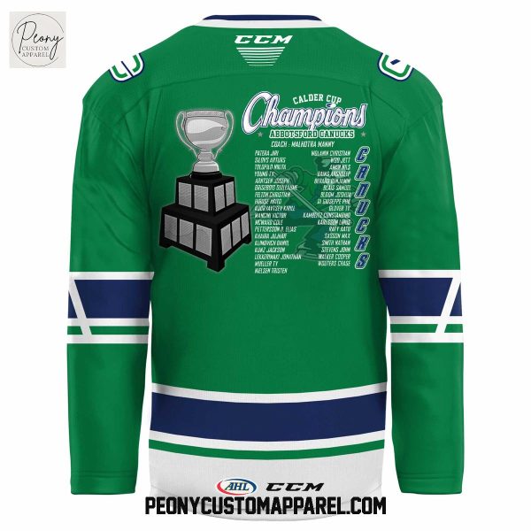 Abbotsford Canucks 2025 AHL Champions Calder Cup Hockey Jersey