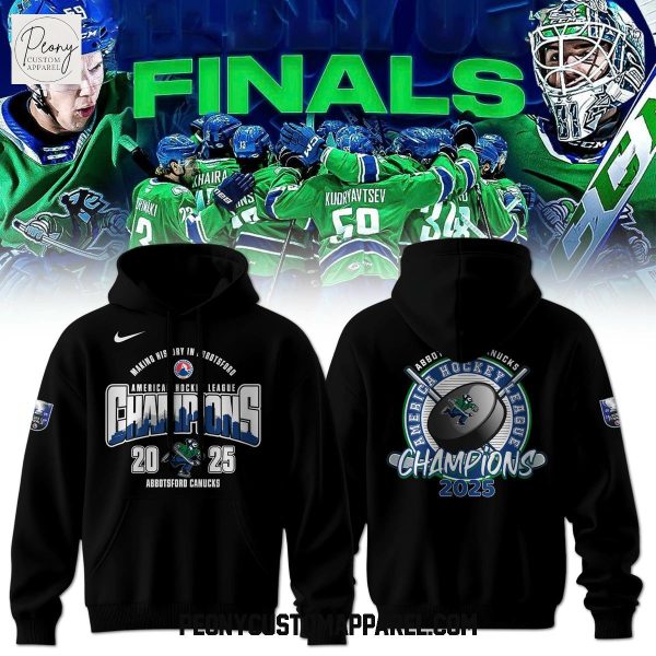 Abbotsford Canucks Calder Cup 2025 Black Hoodie Shirt