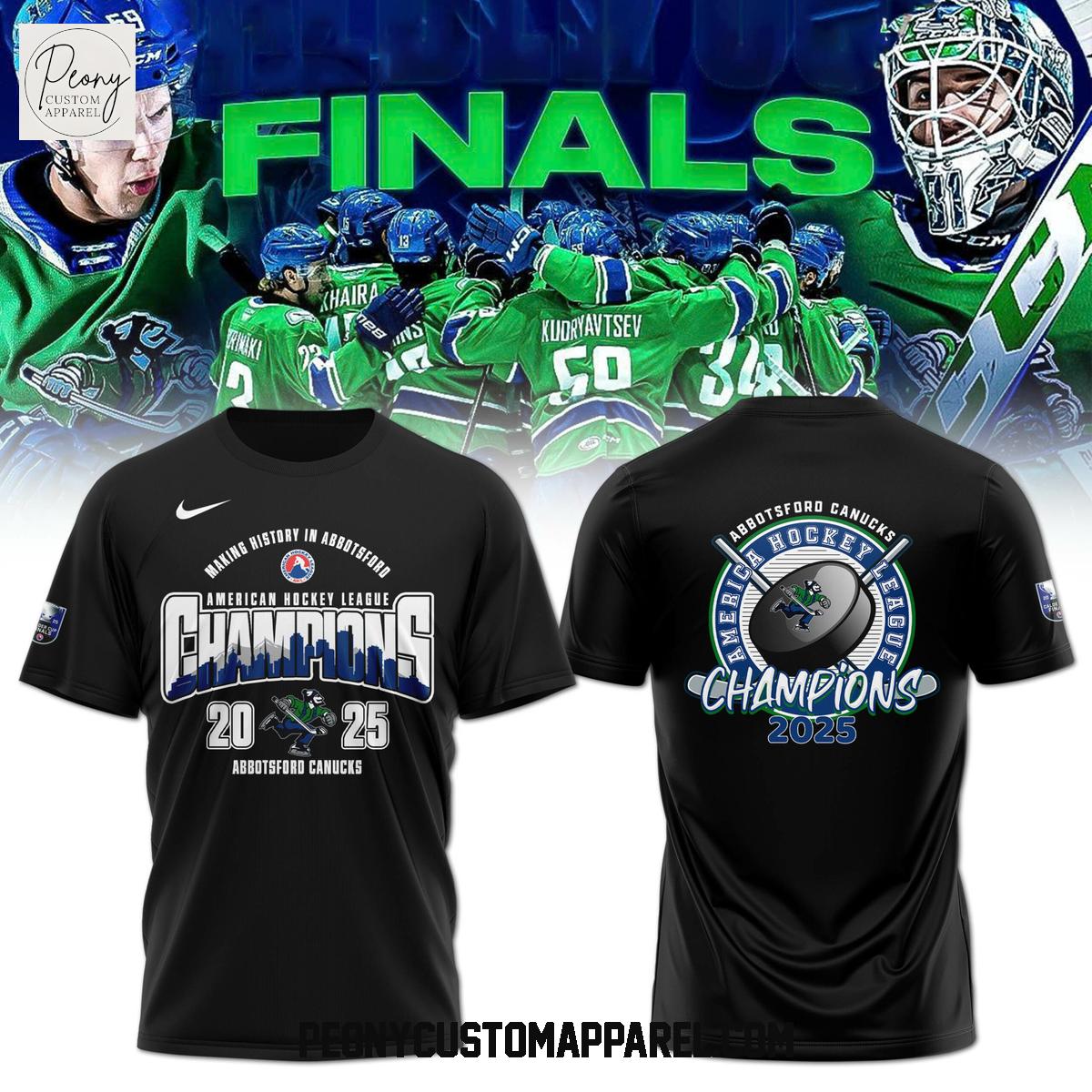 Abbotsford Canucks Calder Cup 2025 Black Hoodie Shirt Abbotsford Canucks Calder Cup 2025 Black Hoodie Shirt