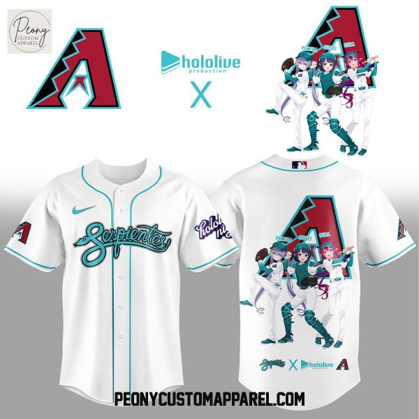 Arizona Diamondbacks Hololive Night Collab Baseball Jersey