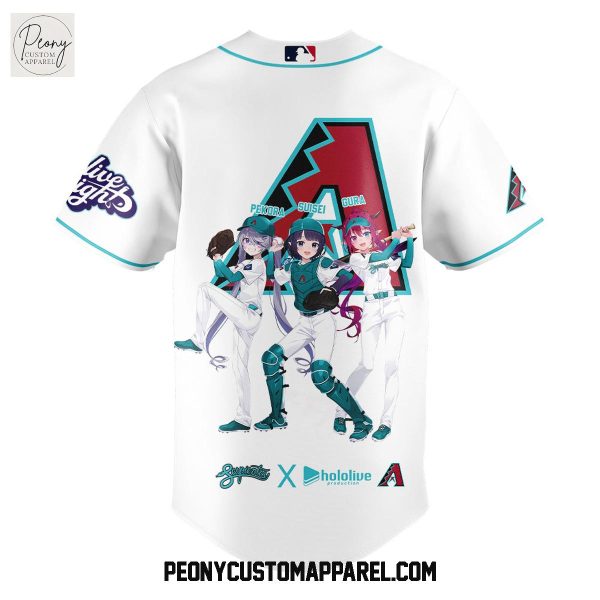 Arizona Diamondbacks Hololive Night Collab Baseball Jersey