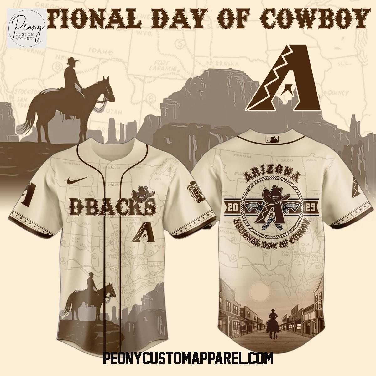 Arizona Diamondbacks MLB x National Day Of Cowboys Baseball Jersey Arizona Diamondbacks MLB x National Day Of Cowboys Baseball Jersey