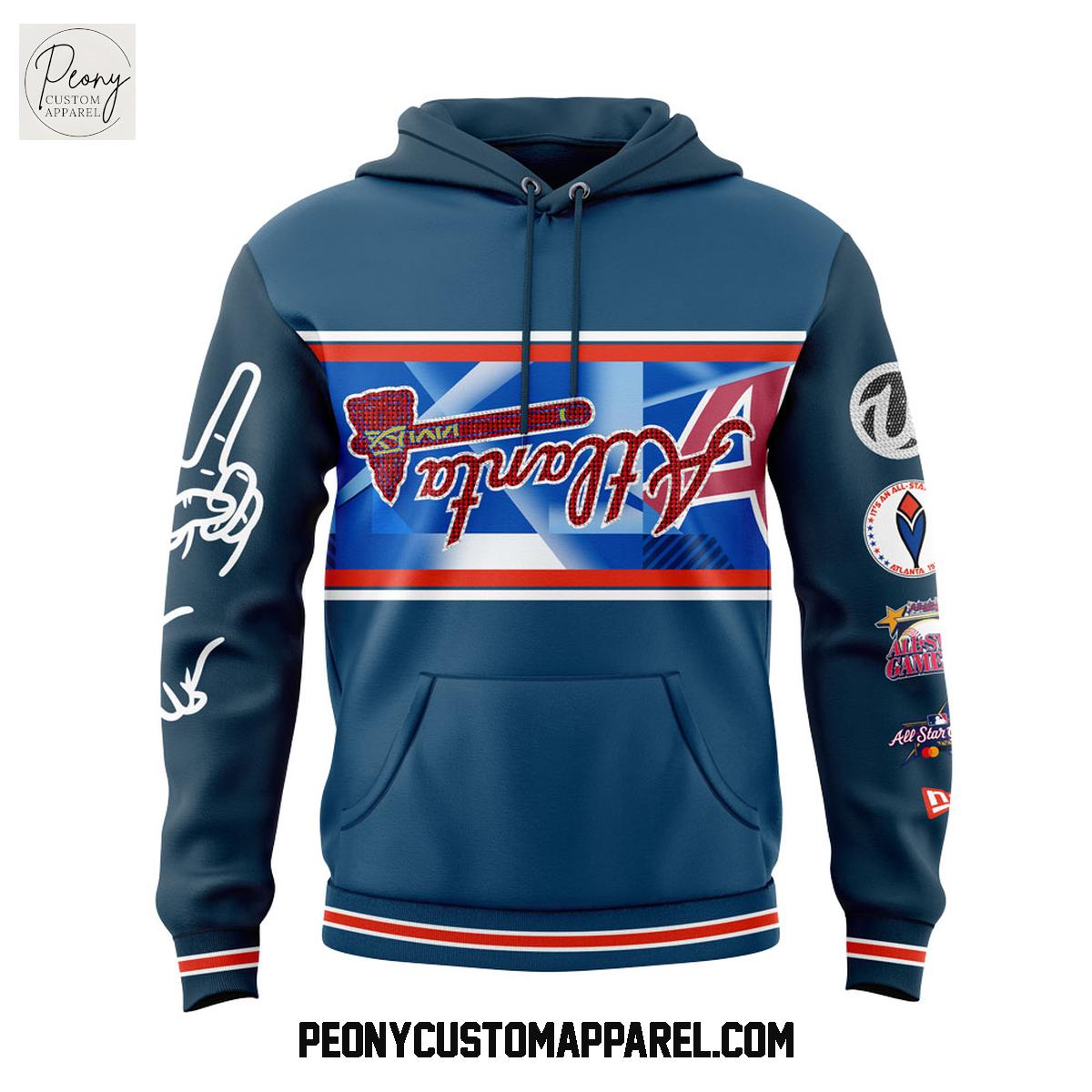 Atlanta Braves Peace Up A Town Down Jacket Hoodie Shirt Atlanta Braves Peace Up A Town Down Jacket Hoodie Shirt