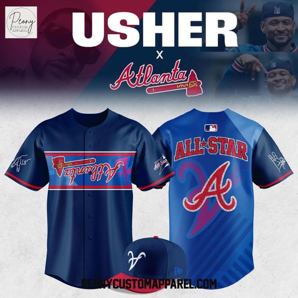 Atlanta Braves Usher 2025 MLB All Star Game Baseball Jersey