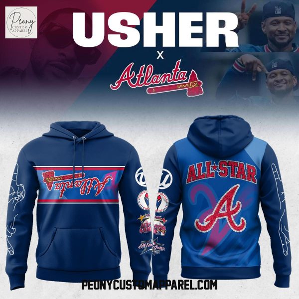 Atlanta Braves Usher 2025 MLB All Star Game Hoodie T Shirt