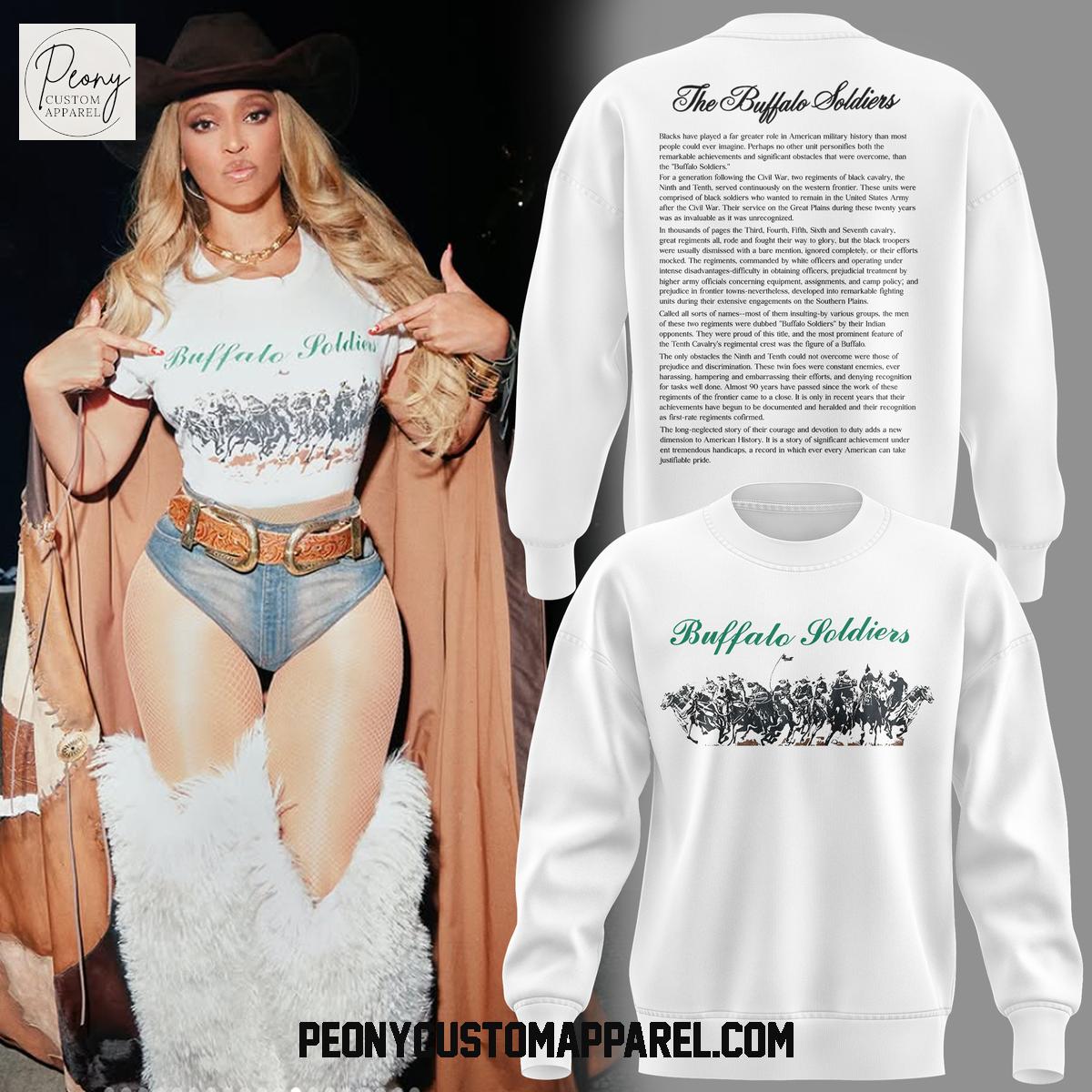 Beyonce Wearing Buffalo Soldier 2025 Hoodie T Shirt Beyonce Wearing Buffalo Soldier 2025 Hoodie T Shirt
