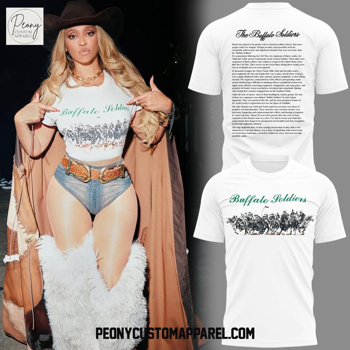 Beyonce Wearing Buffalo Soldier 2025 Hoodie T Shirt Beyonce Wearing Buffalo Soldier 2025 Hoodie T Shirt
