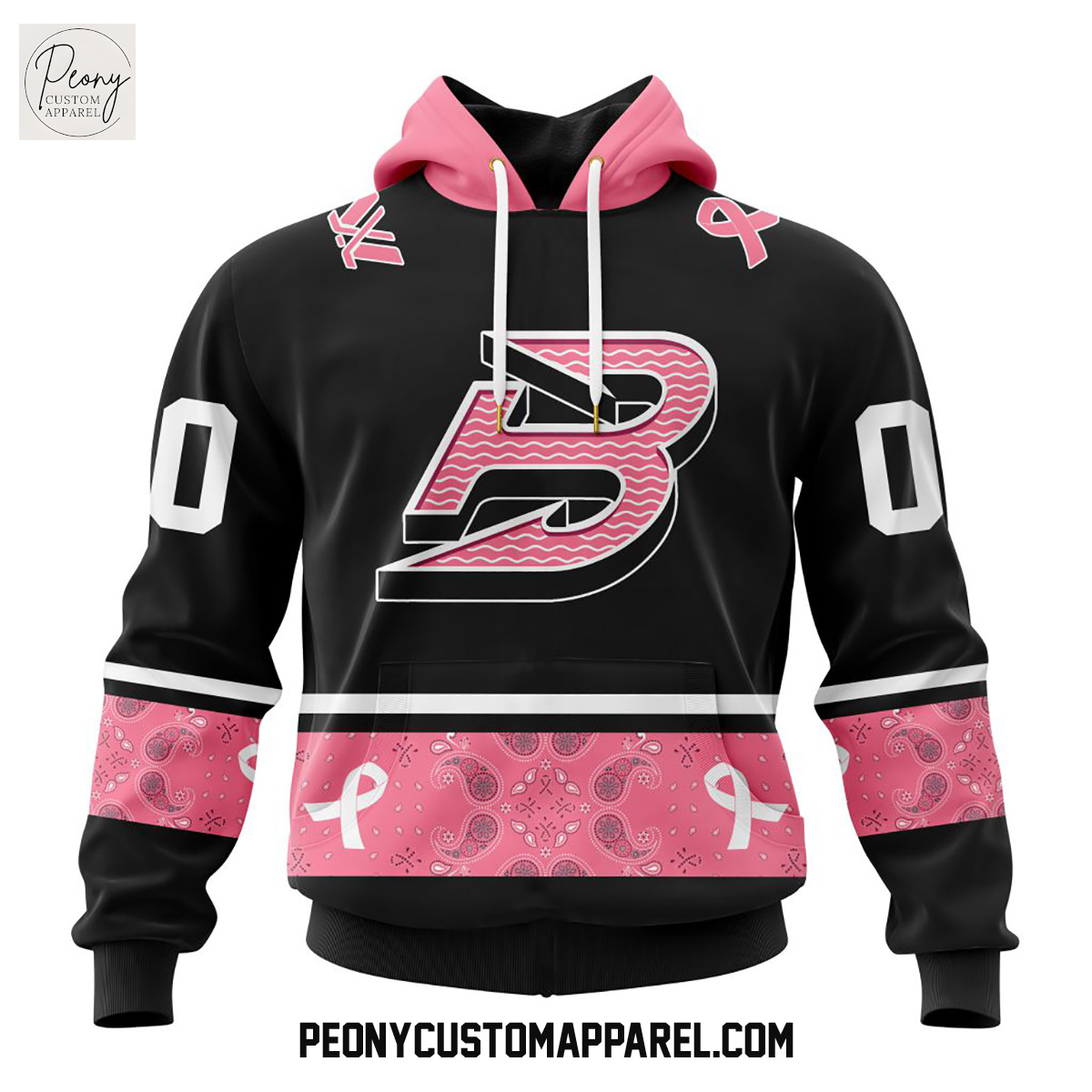 Boston Fleet PWHL Pink Paisley Fights Breast Cancer Hoodie Shirt Boston Fleet PWHL Pink Paisley Fights Breast Cancer Hoodie Shirt