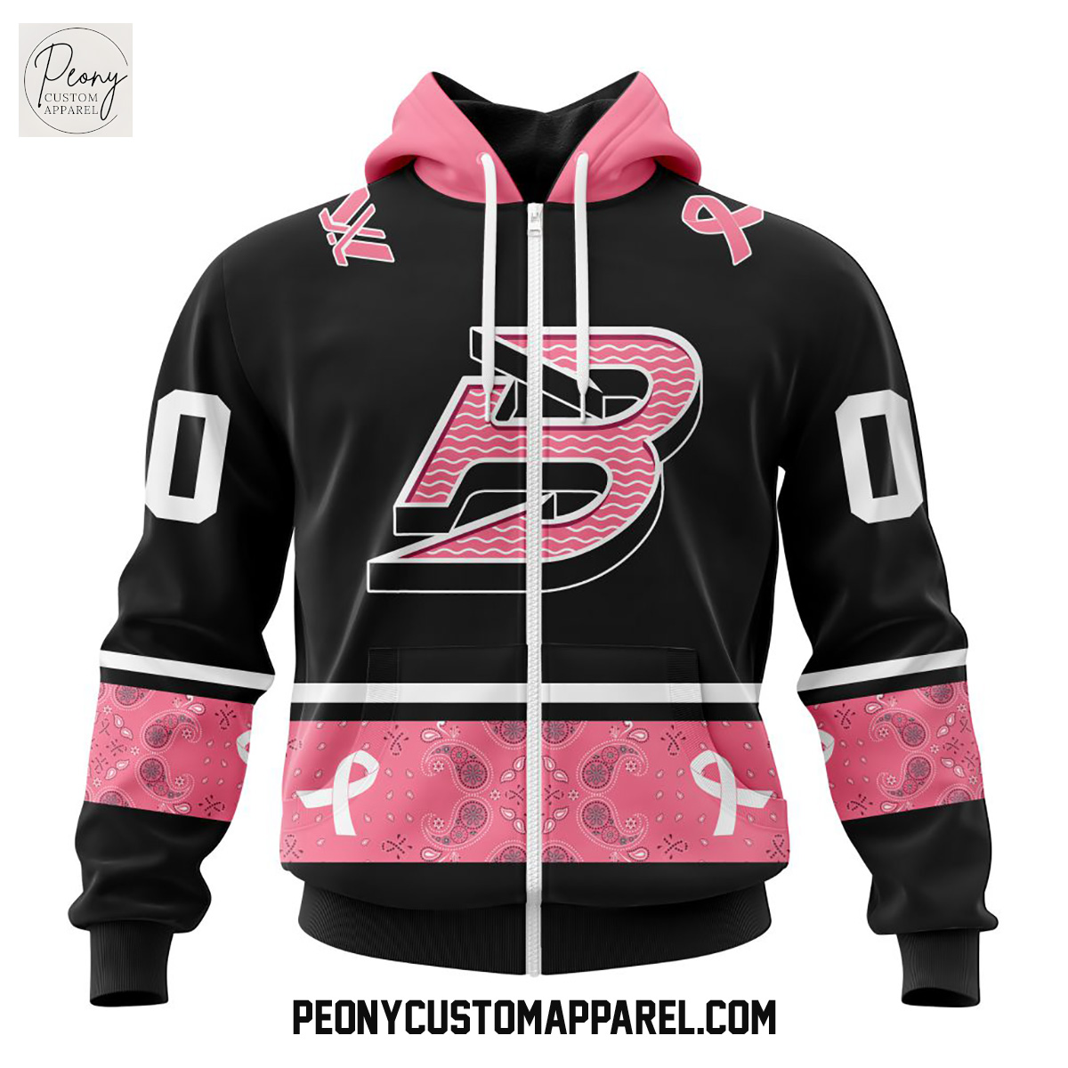 Boston Fleet PWHL Pink Paisley Fights Breast Cancer Hoodie Shirt Boston Fleet PWHL Pink Paisley Fights Breast Cancer Hoodie Shirt