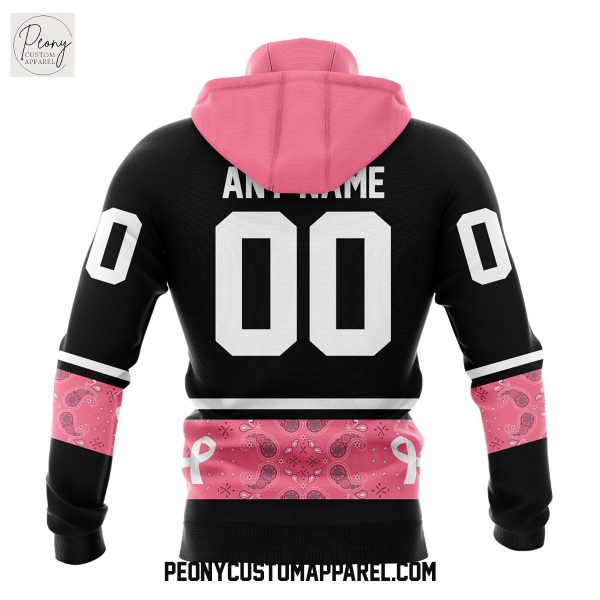 Boston Fleet PWHL Pink Paisley Fights Breast Cancer Hoodie Shirt