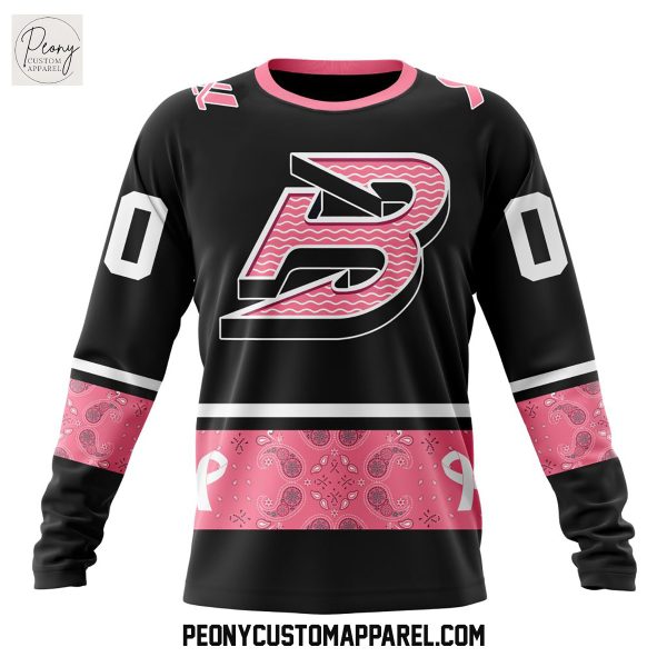 Boston Fleet PWHL Pink Paisley Fights Breast Cancer Hoodie Shirt