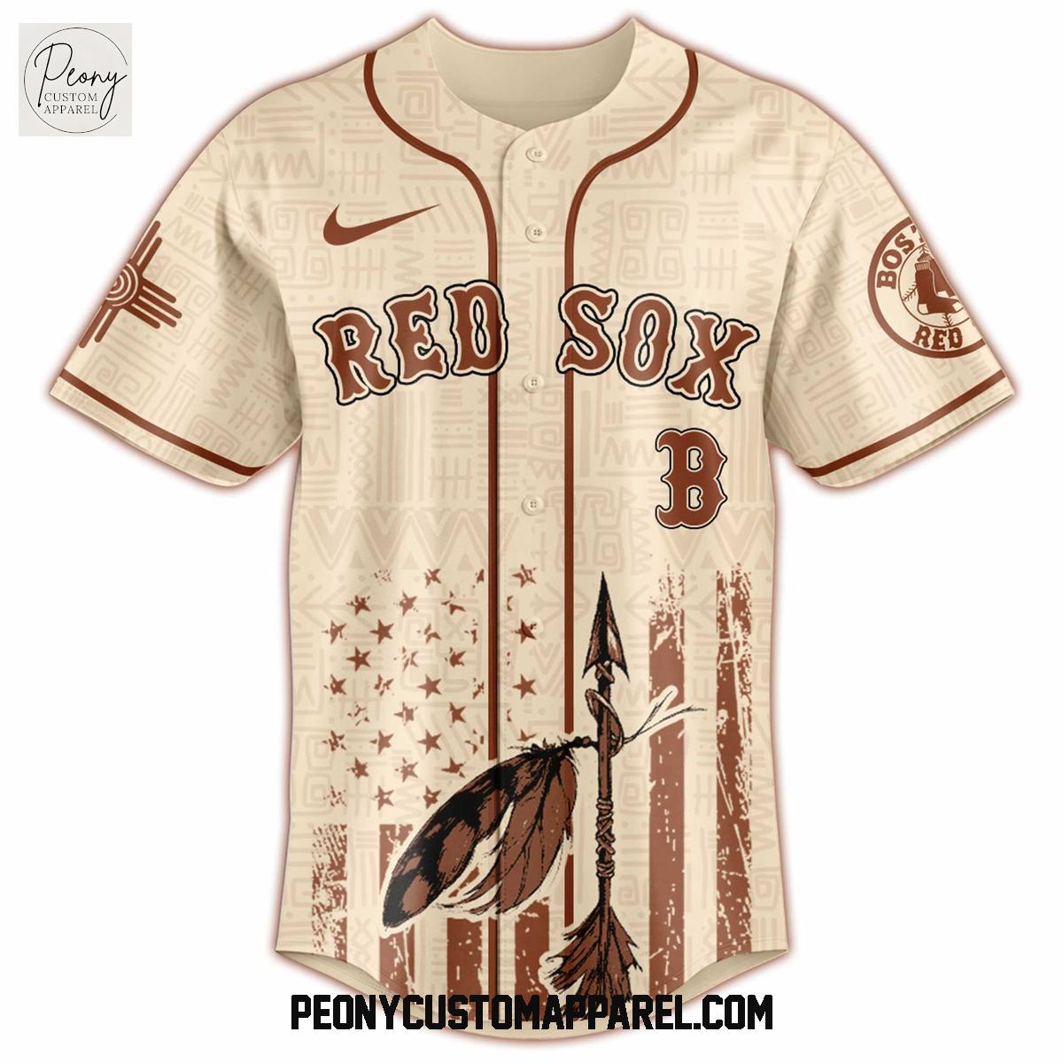 Boston Red Sox x Native American 2025 Baseball Jersey Boston Red Sox x Native American 2025 Baseball Jersey