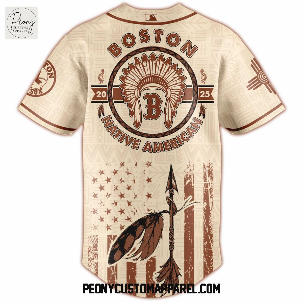 Boston Red Sox x Native American 2025 Baseball Jersey Boston Red Sox x Native American 2025 Baseball Jersey