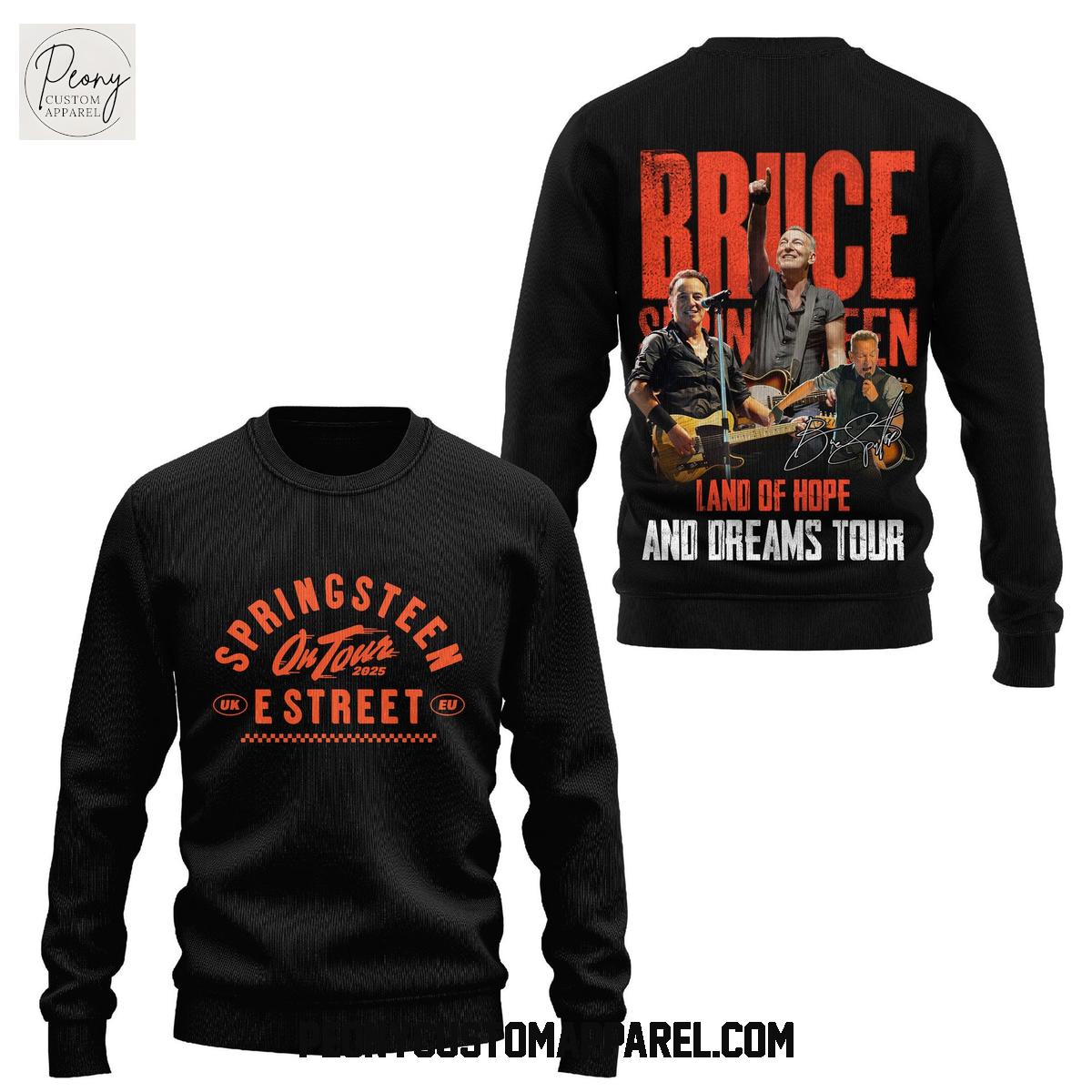 Bruce Springsteen Land Of Hope And Dreams Tour Hoodie Shirt Bruce Springsteen Land Of Hope And Dreams Tour Hoodie Shirt