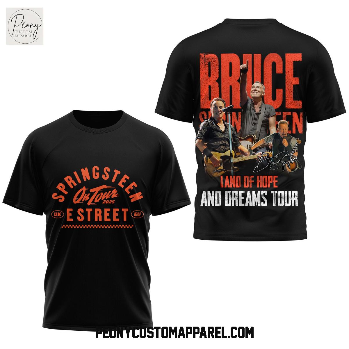 Bruce Springsteen Land Of Hope And Dreams Tour Hoodie Shirt Bruce Springsteen Land Of Hope And Dreams Tour Hoodie Shirt