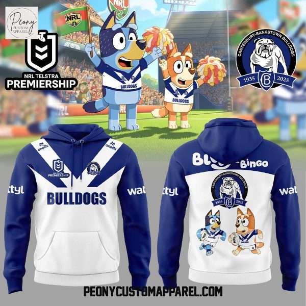 Canterbury Bulldogs Bluey and Bingo Hoodie Shirt
