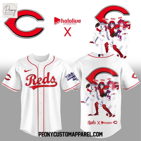 Cincinnati Reds Hololive Night Collab Baseball Jersey