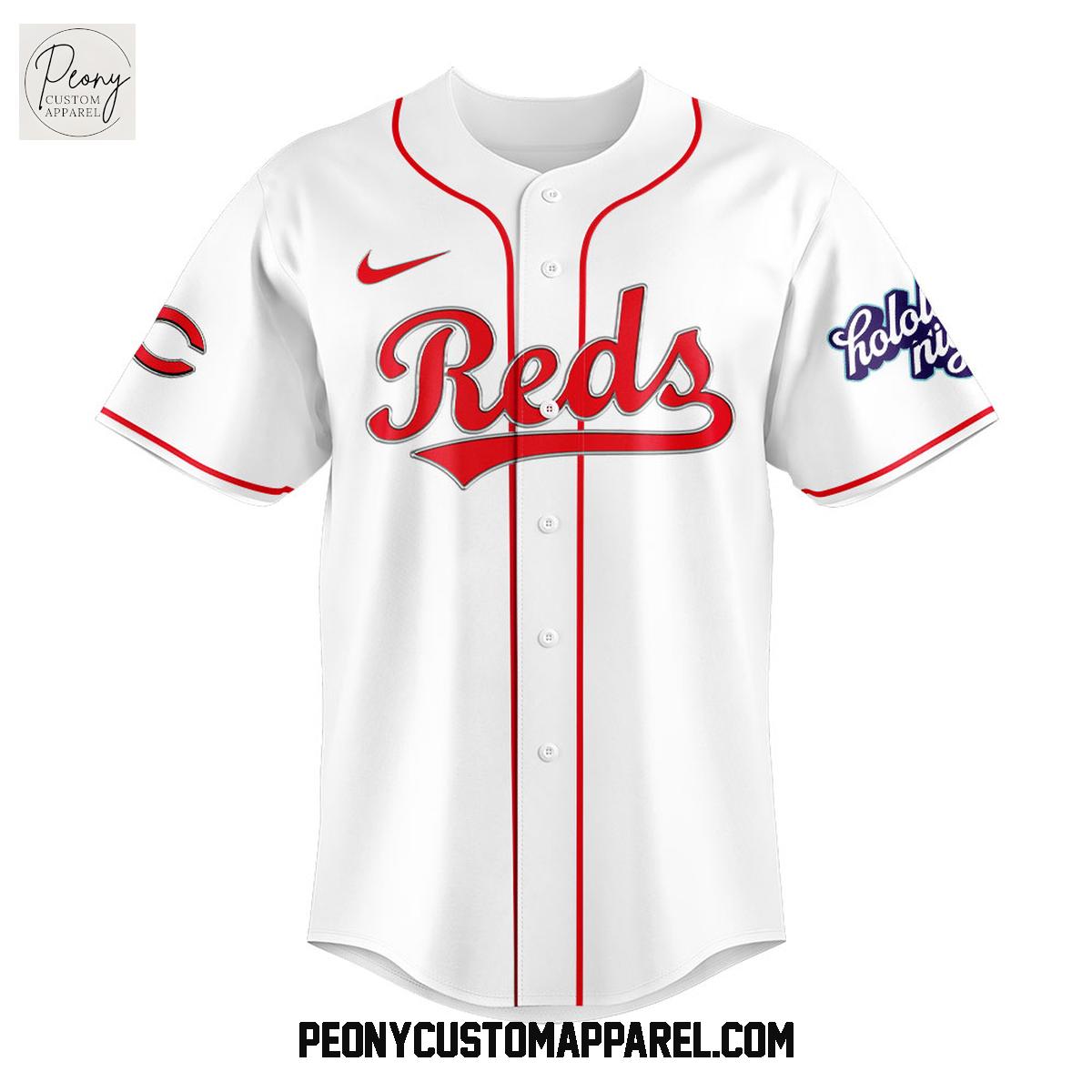 Cincinnati Reds Hololive Night Collab Baseball Jersey Cincinnati Reds Hololive Night Collab Baseball Jersey
