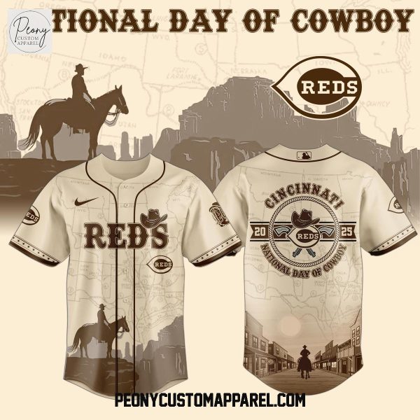 Cincinnati Reds MLB x National Day Of Cowboys Baseball Jersey