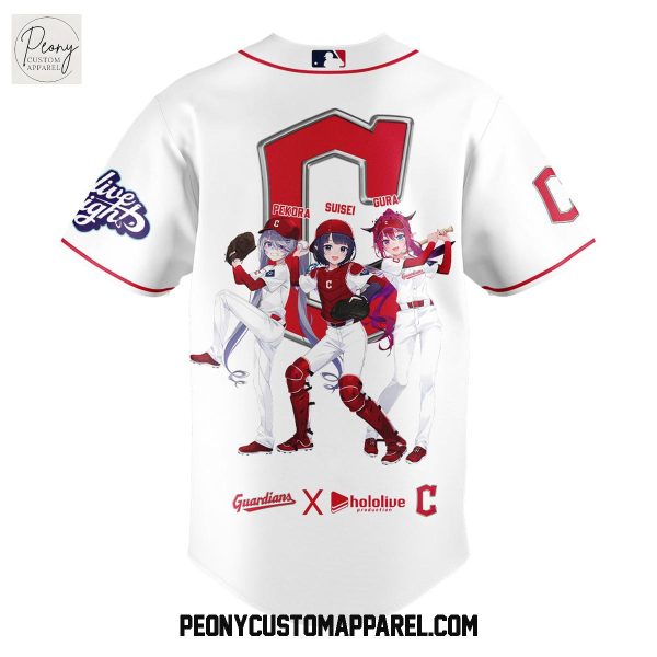 Cleveland Guardians Hololive Night Collab Baseball Jersey