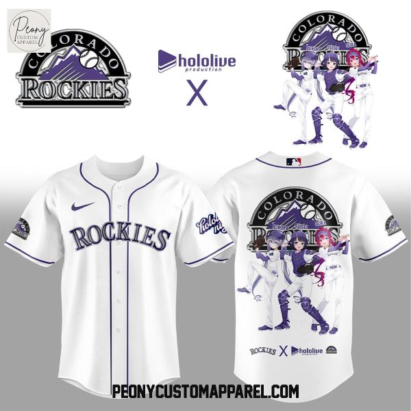 Colorado Rockies Hololive Night Collab Baseball Jersey