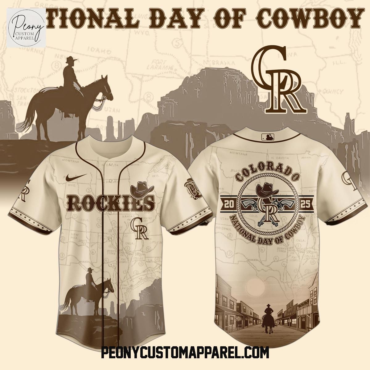 Colorado Rockies MLB x National Day Of Cowboys Baseball Jersey Colorado Rockies MLB x National Day Of Cowboys Baseball Jersey