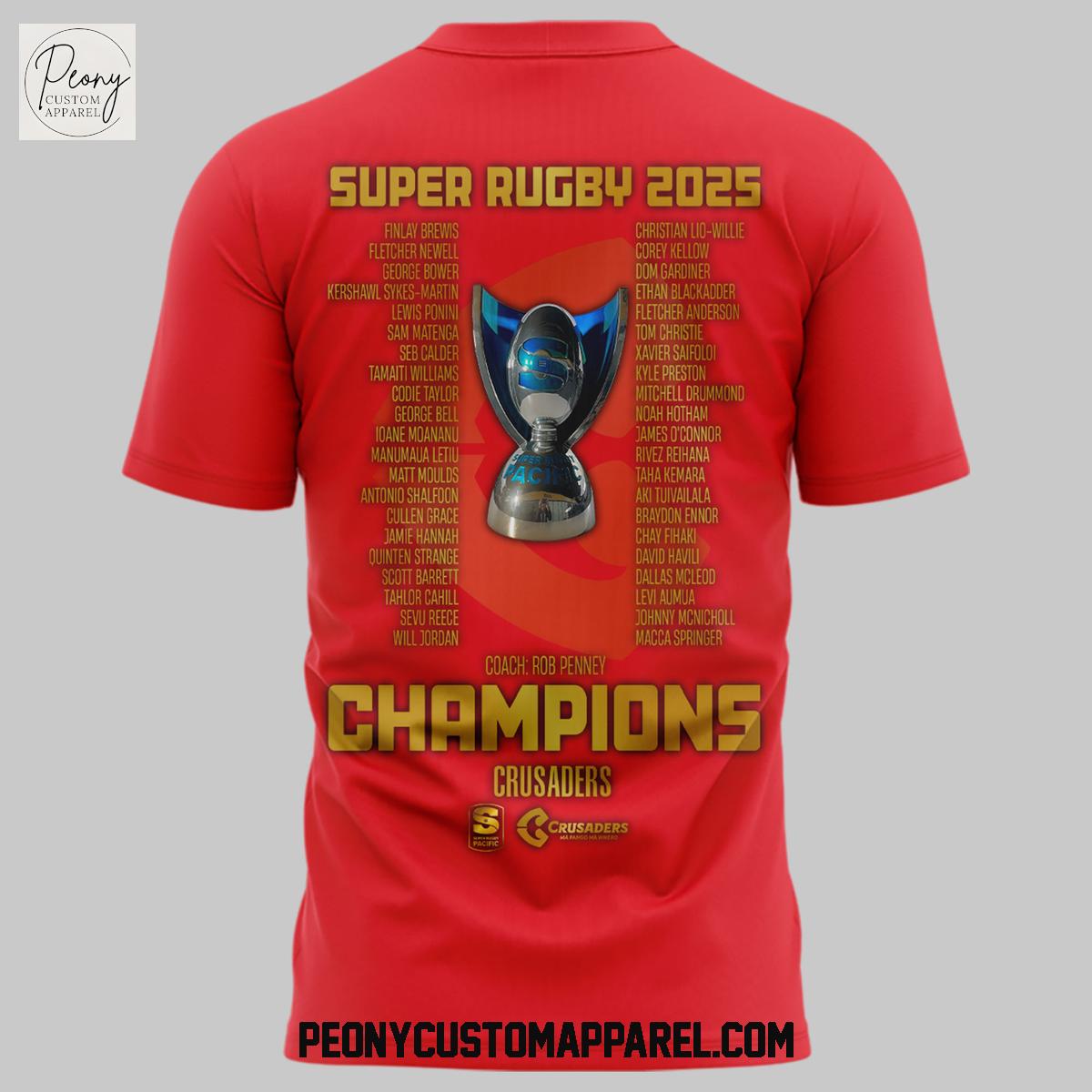 Crusaders Rugby League Champions 2025 Hoodie Shirt Crusaders Rugby League Champions 2025 Hoodie Shirt