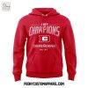 D.C. Defenders Under Armour 2025 UFL Champions Red Hoodie T Shirt