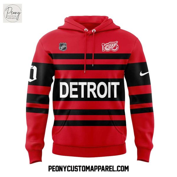Detroit Red Wings Ten Game 100 Plans Uniform Retro Hoodie