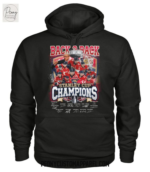Florida Panthers Back 2 Back Champions Stanley Cup 2025 T Shirt