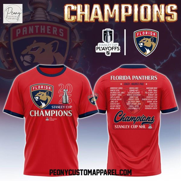 Florida Panthers NHL Champions Stanley Cup Hoodie T Shirt