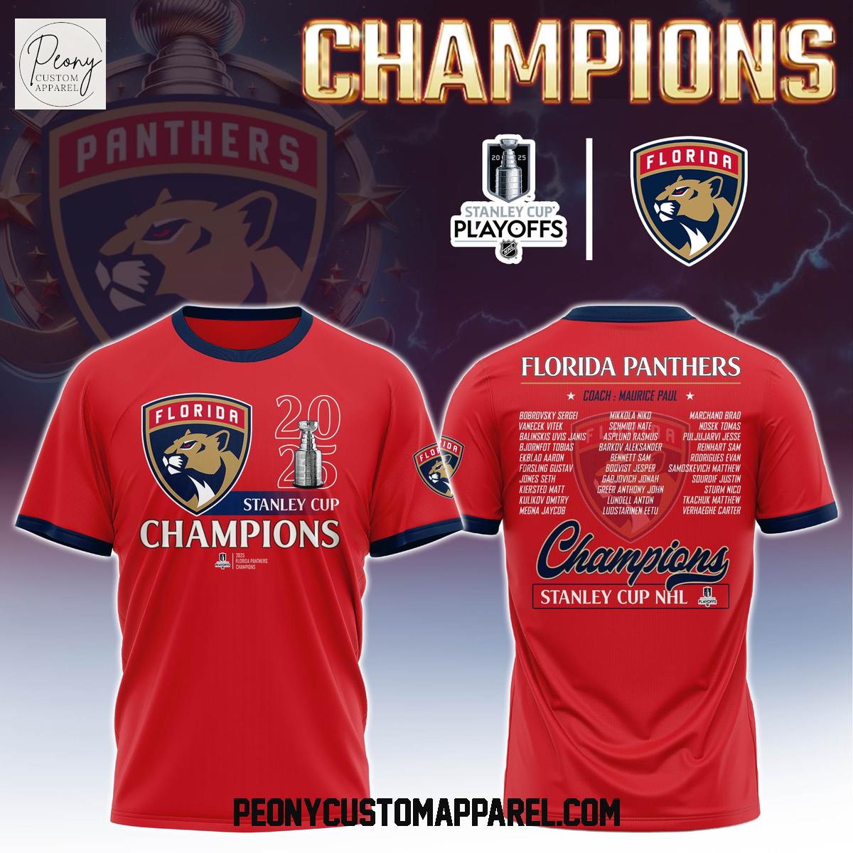 Florida Panthers NHL Champions Stanley Cup Hoodie T Shirt Florida Panthers NHL Champions Stanley Cup Hoodie T Shirt