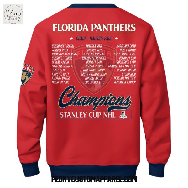 Florida Panthers NHL Champions Stanley Cup Hoodie T Shirt