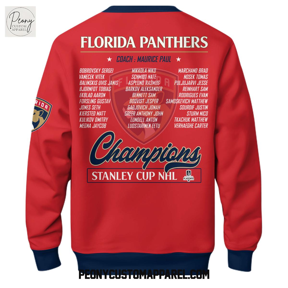 Florida Panthers NHL Champions Stanley Cup Hoodie T Shirt Florida Panthers NHL Champions Stanley Cup Hoodie T Shirt