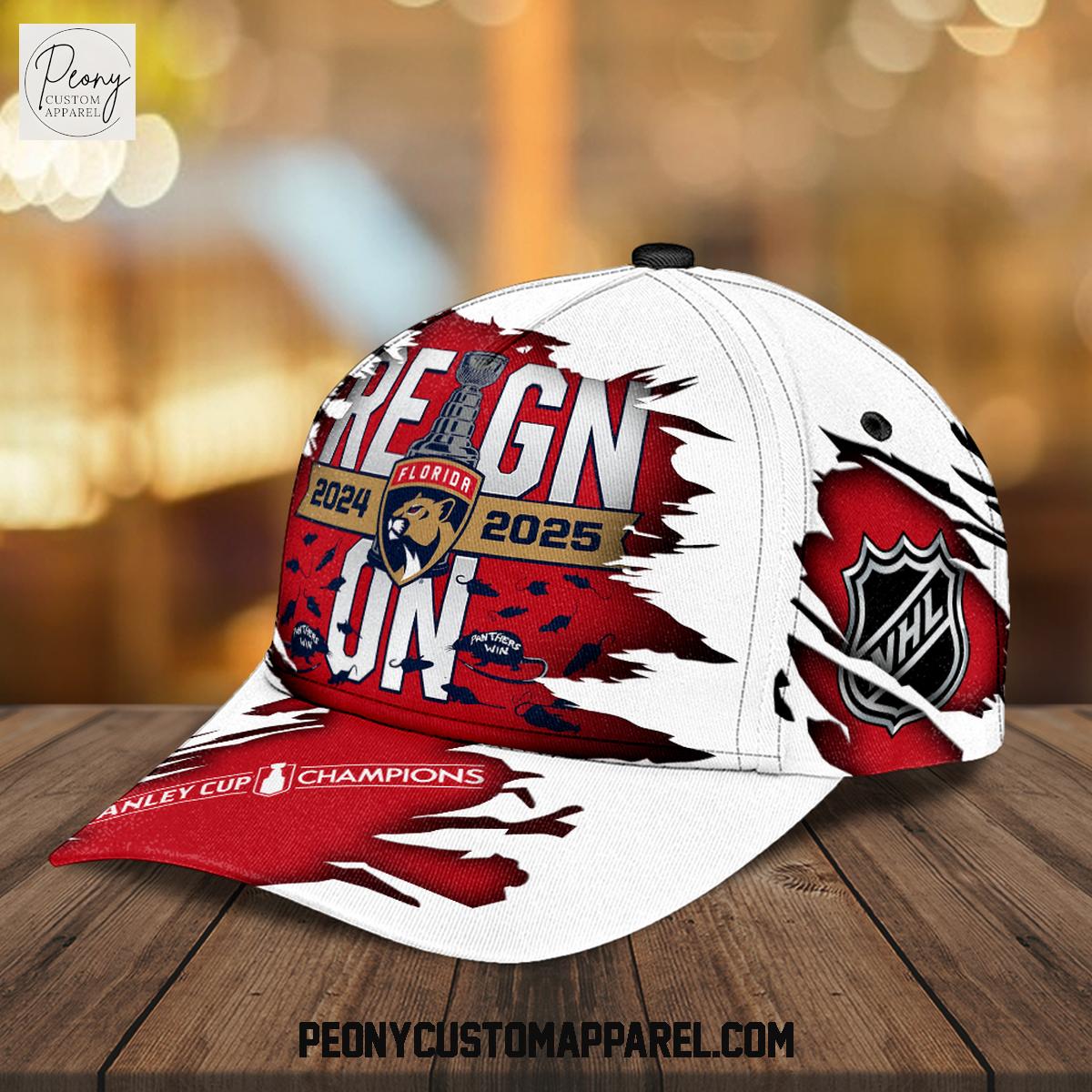 Florida Panthers Reign On Stanley Cup Champions Cap Florida Panthers Reign On Stanley Cup Champions Cap