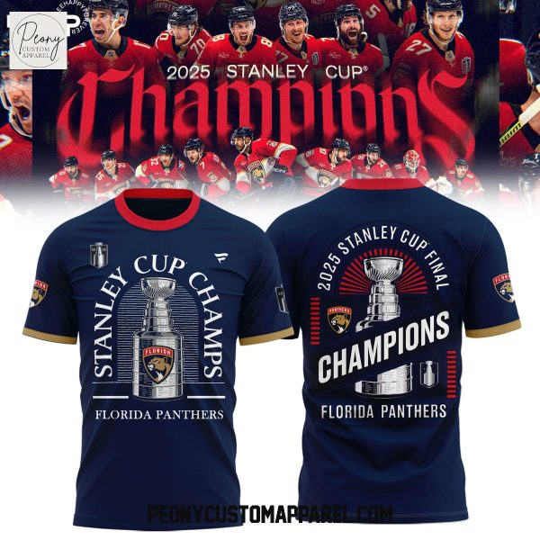 Florida Panthers Stanley Cup Champions Blue Hoodie T Shirt
