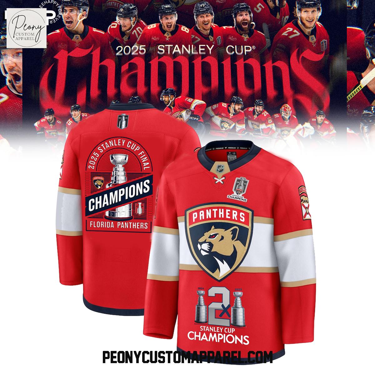 Florida Panthers Stanley Cup Finals Champions Back To Back Hockey Jersey Florida Panthers Stanley Cup Finals Champions Back To Back Hockey Jersey