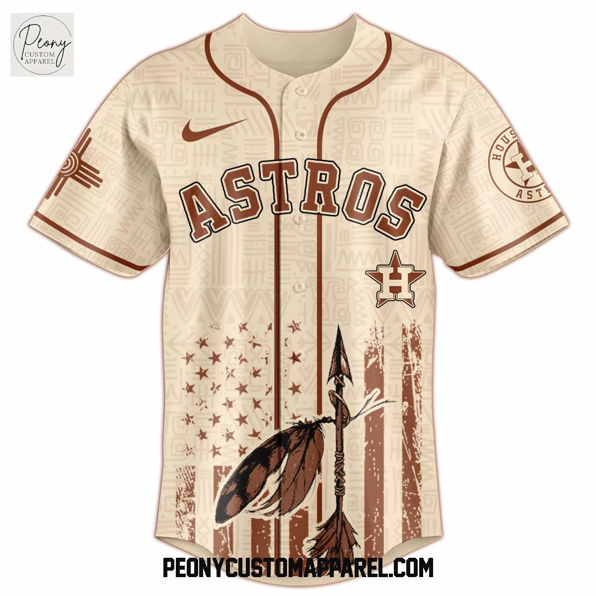 Houston Astros x Native American 2025 Baseball Jersey Houston Astros x Native American 2025 Baseball Jersey