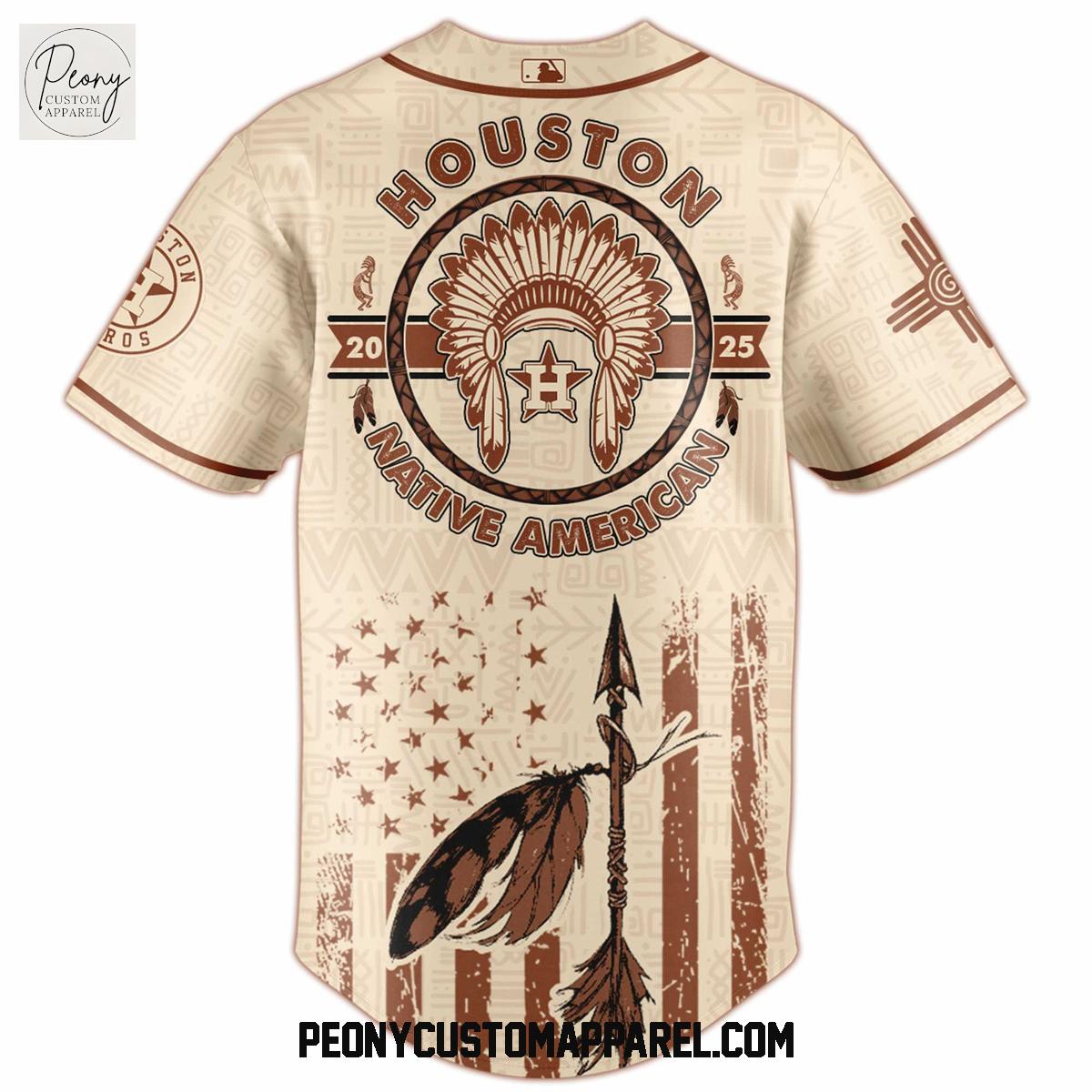 Houston Astros x Native American 2025 Baseball Jersey Houston Astros x Native American 2025 Baseball Jersey