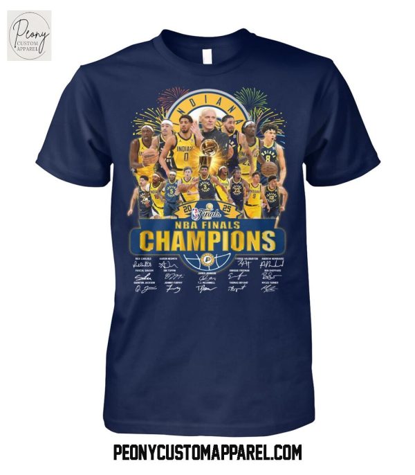 Indiana Pacers NBA Finals Champions 2025 T Shirt