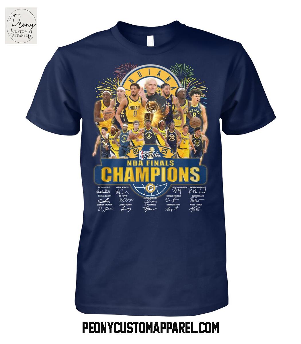 Indiana Pacers NBA Finals Champions 2025 T Shirt Indiana Pacers NBA Finals Champions 2025 T Shirt