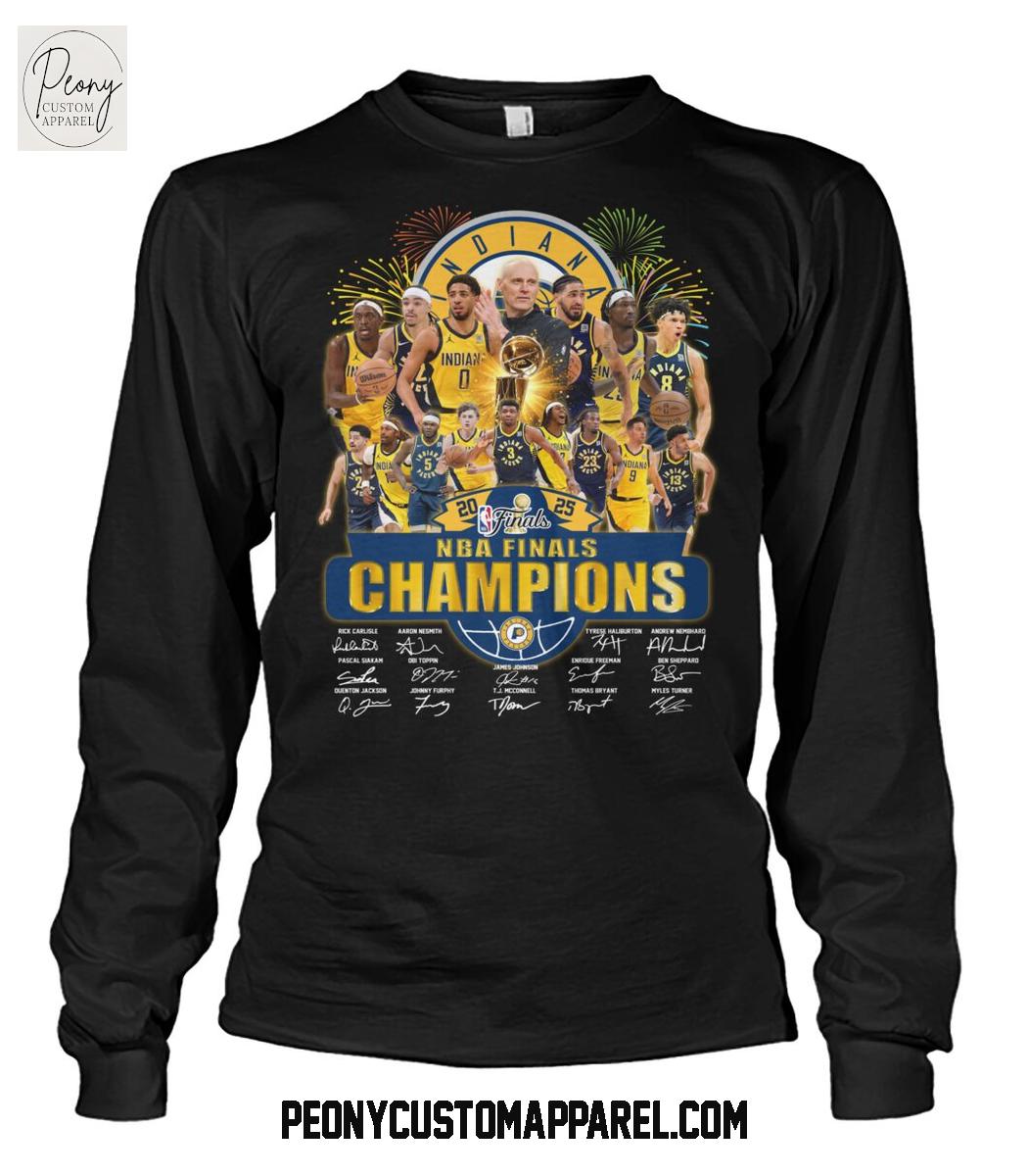 Indiana Pacers NBA Finals Champions 2025 T Shirt Indiana Pacers NBA Finals Champions 2025 T Shirt
