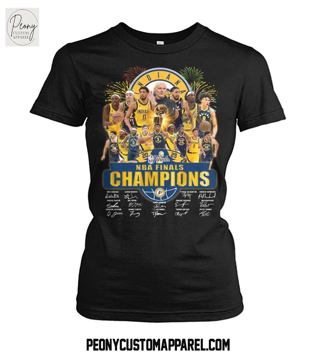 Indiana Pacers NBA Finals Champions 2025 T Shirt Indiana Pacers NBA Finals Champions 2025 T Shirt
