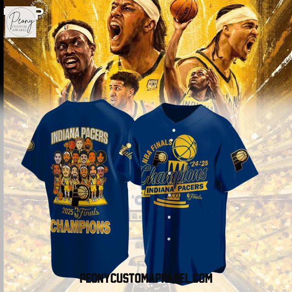 Indiana Pacers NBA Finals Champions Super Team Baseball Jersey