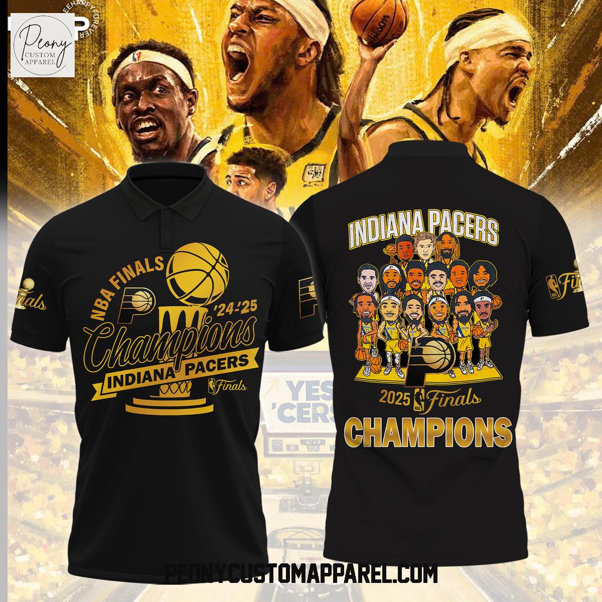Indiana Pacers NBA Finals Champions Super Team Polo Shirt Indiana Pacers NBA Finals Champions Super Team Polo Shirt