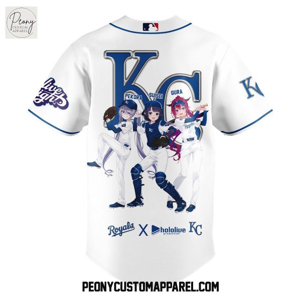 Kansas City Royals Hololive Night Collab Baseball Jersey