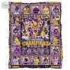 LSU Tigers Baseball National Champions 2025 Fleece Blanket Quilt