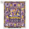 LSU Tigers Baseball National Champions 2025 Fleece Blanket Quilt