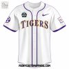 LSU Tigers NCAA National Champions White Baseball Jersey